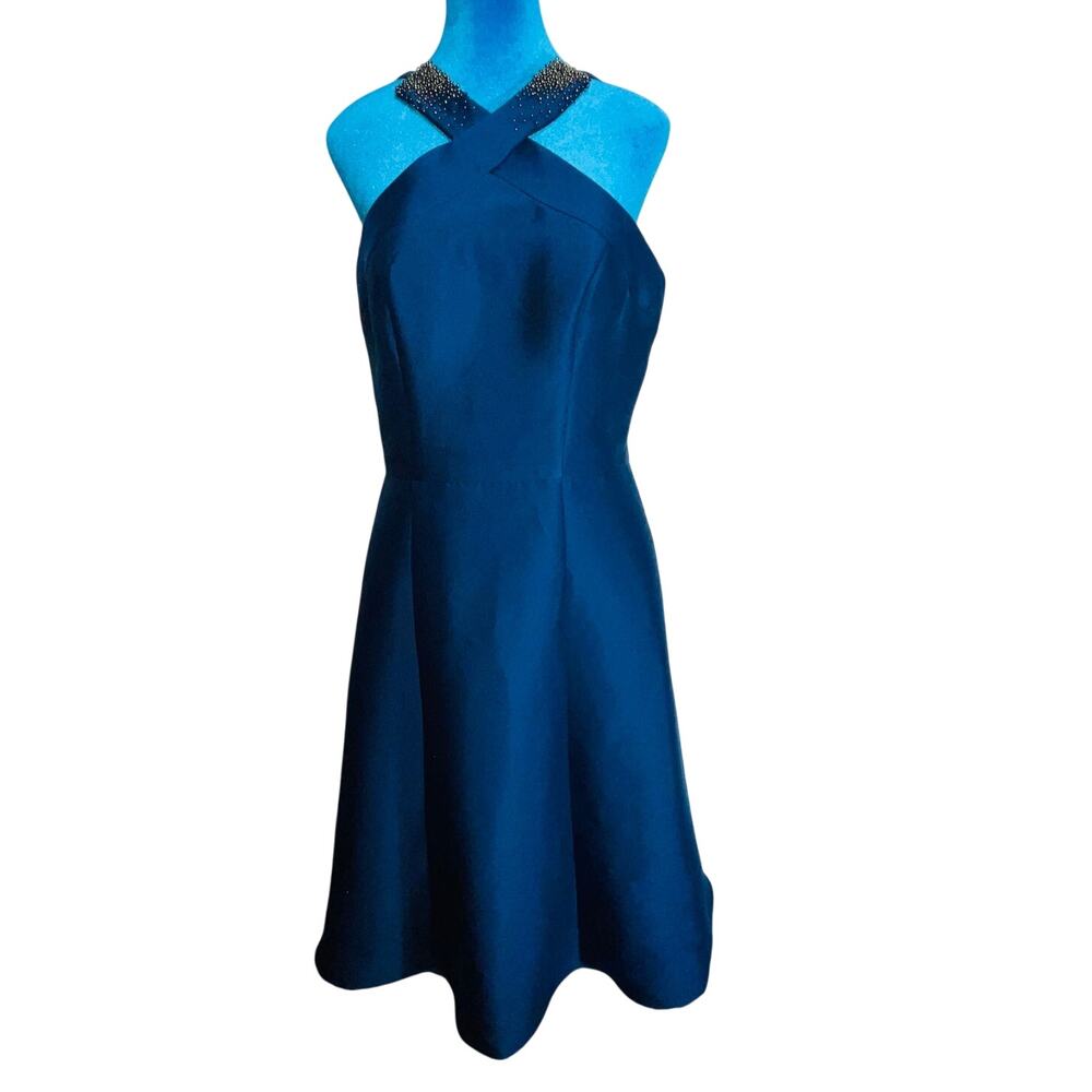 Kay Unger New York Beaded Halter Dress -‎ Women's Size 8 - Quality & Elegance